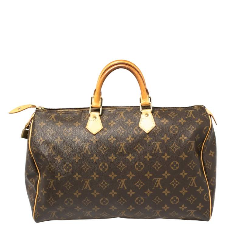 Pre Owned Louis Vuitton Monogram Canvas Speedy 40 Bag
