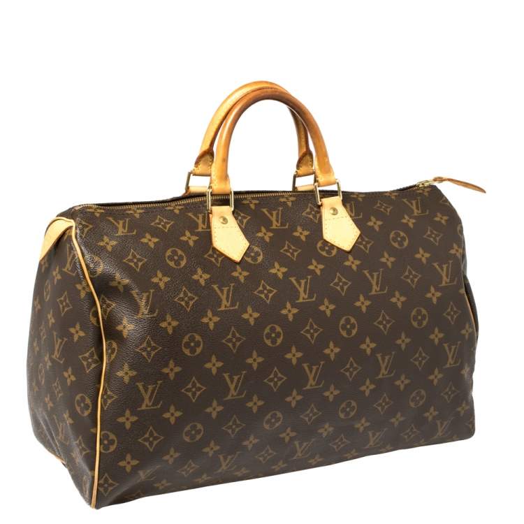 Pre Owned Louis Vuitton Monogram Canvas Speedy 40 Bag