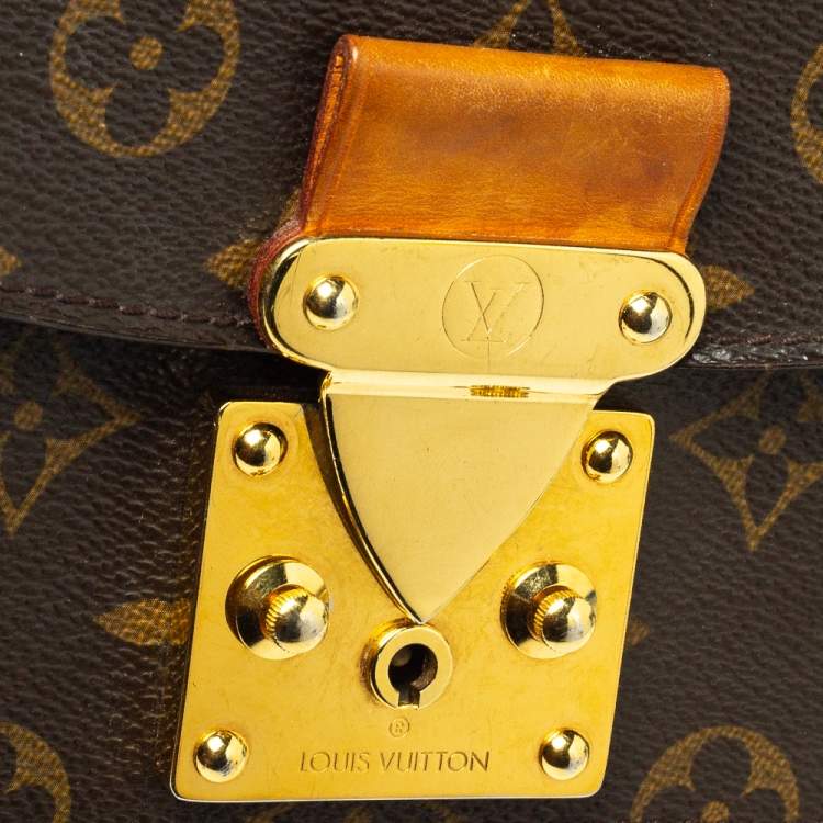 Pre Owned Louis Vuitton Celeste Monogram Canvas and Leather Eden PM Bag