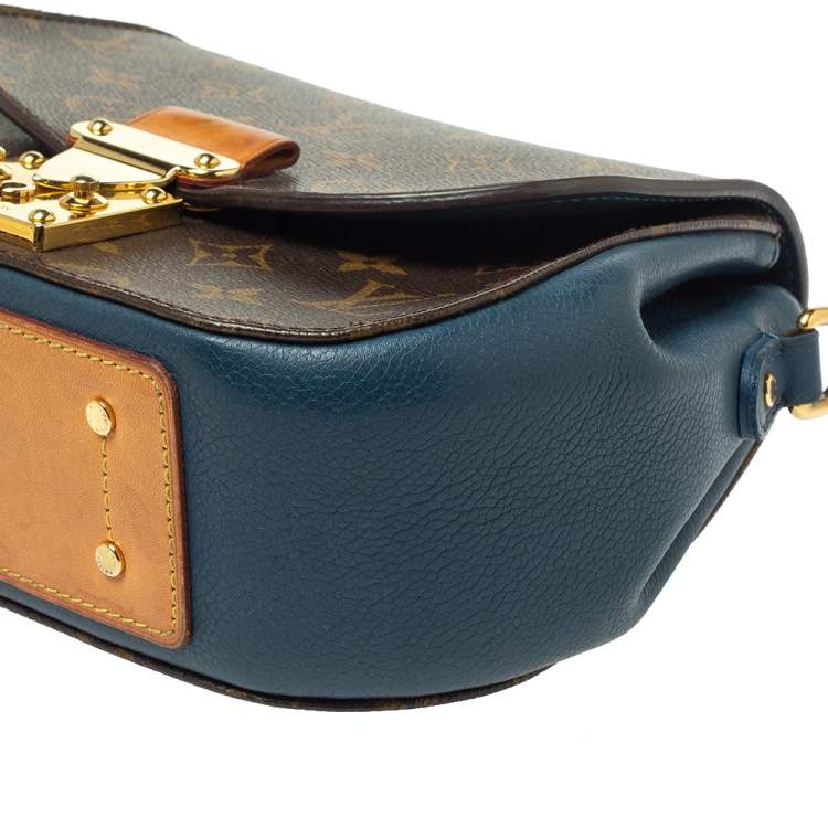 Pre Owned Louis Vuitton Celeste Monogram Canvas and Leather Eden PM Bag