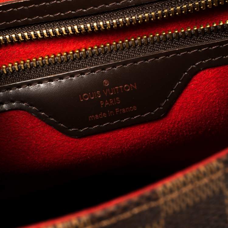 Pre Owned Louis Vuitton Damier Ebene Canvas Bergamo MM Bag