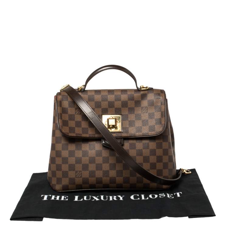 Pre Owned Louis Vuitton Damier Ebene Canvas Bergamo MM Bag