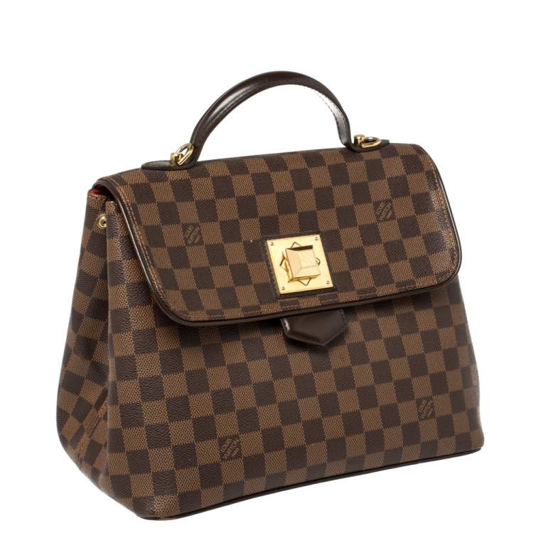 Pre Owned Louis Vuitton Damier Ebene Canvas Bergamo MM Bag