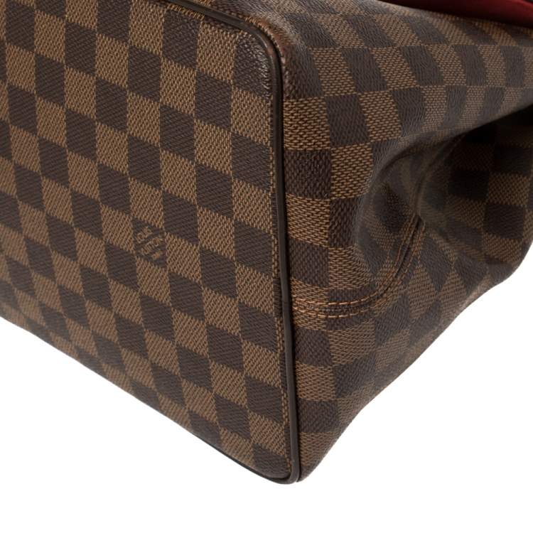 Pre Owned Louis Vuitton Damier Ebene Canvas Bergamo MM Bag