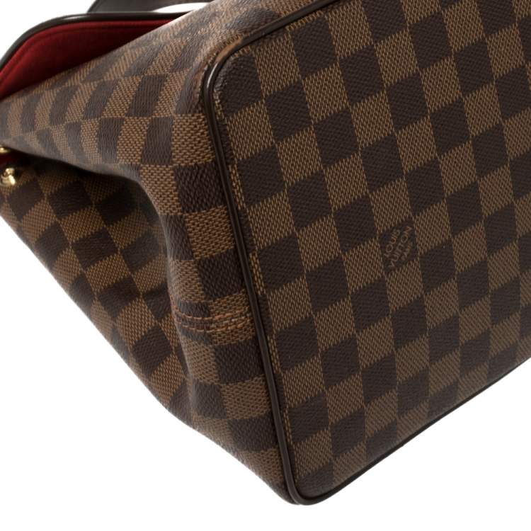 Pre Owned Louis Vuitton Damier Ebene Canvas Bergamo MM Bag
