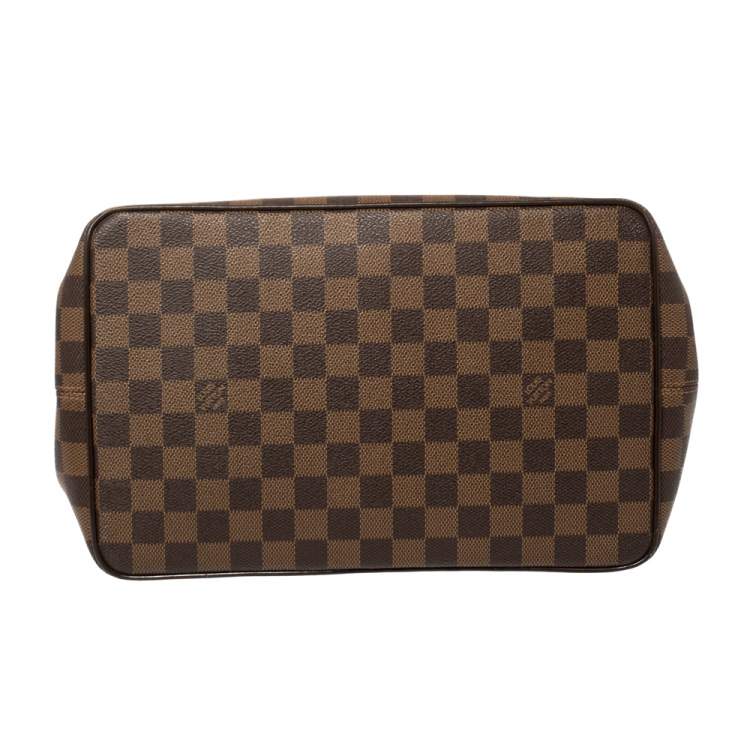Pre Owned Louis Vuitton Damier Ebene Canvas Bergamo MM Bag