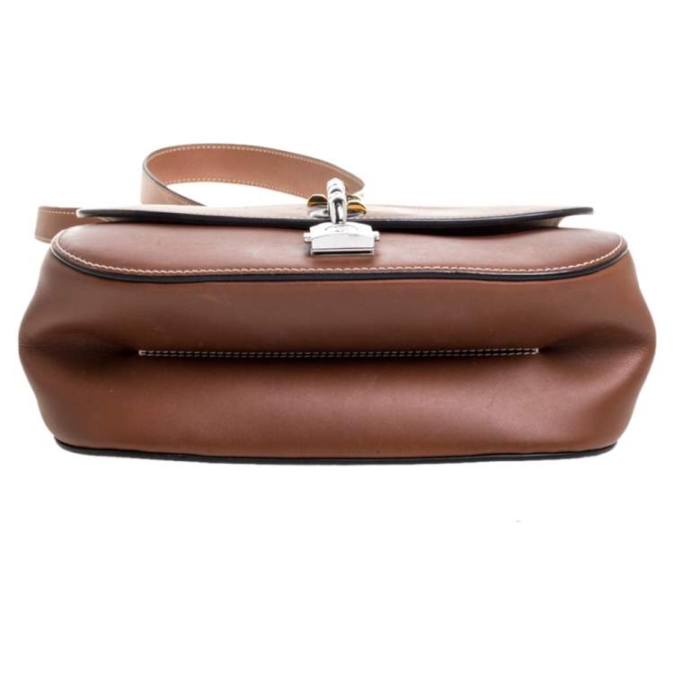 Pre Owned Louis Vuitton Brown Leather Chain It PM Bag