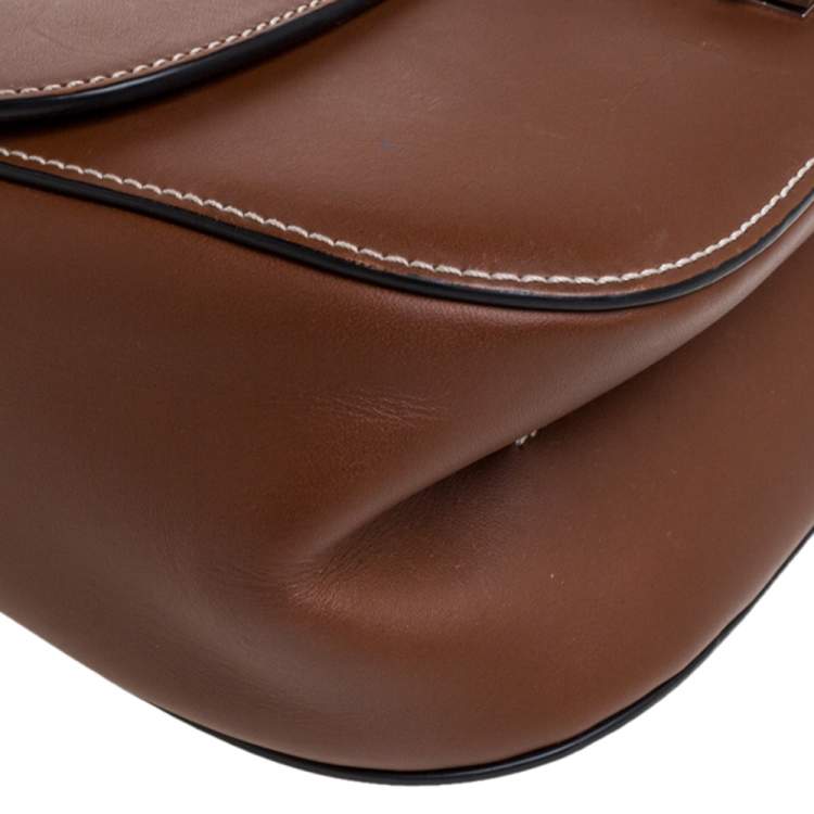 Pre Owned Louis Vuitton Brown Leather Chain It PM Bag