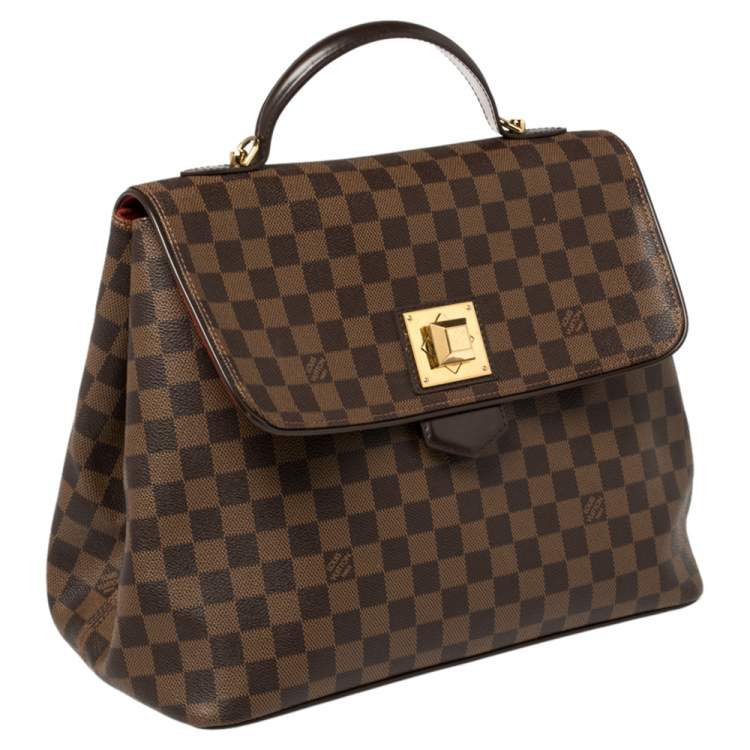 Pre Owned Louis Vuitton Damier Ebene Canvas Bergamo GM Bag