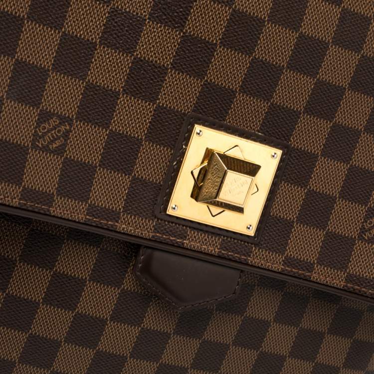 Pre Owned Louis Vuitton Damier Ebene Canvas Bergamo GM Bag