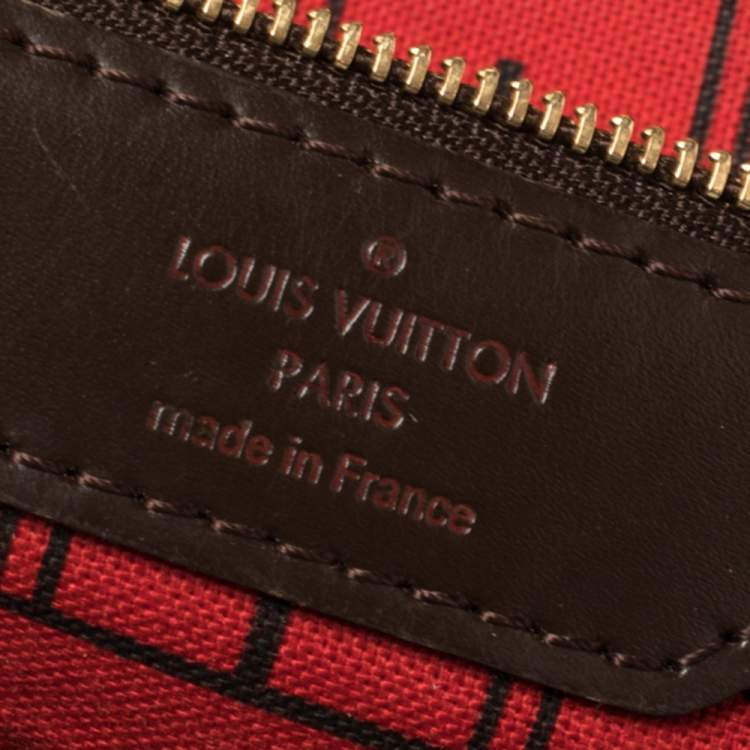 Pre Owned Louis Vuitton Damier Ebene Canvas Neverfull PM Bag