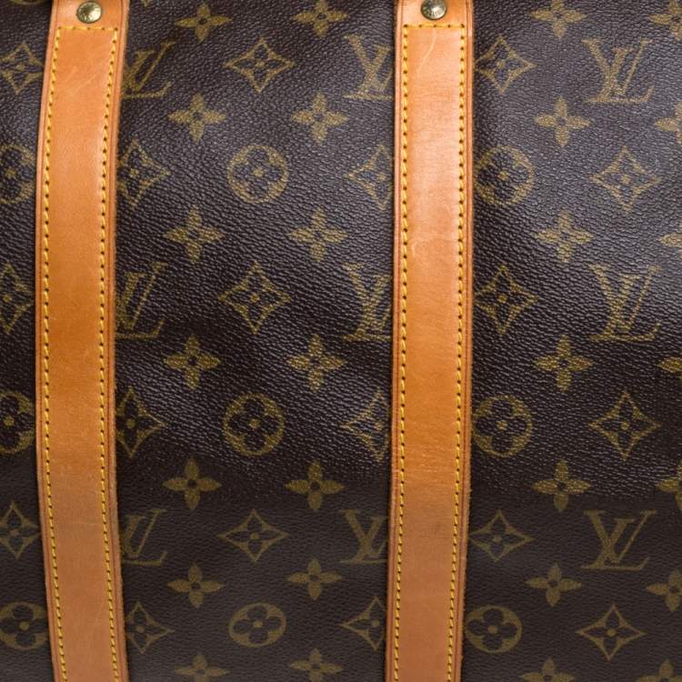 Pre Owned Louis Vuitton Monogram Canvas Keepall Bandouliere 45 Bag