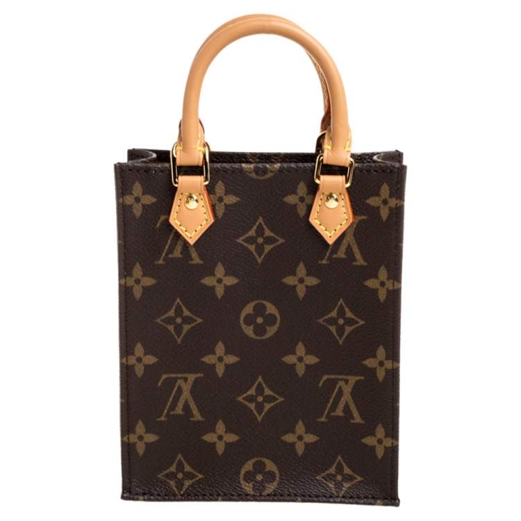 Pre Owned Louis Vuitton Monogram Canvas Petite Sac Plat Bag