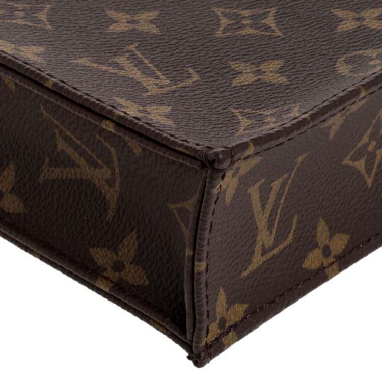 Pre Owned Louis Vuitton Monogram Canvas Petite Sac Plat Bag