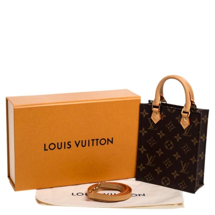 Pre Owned Louis Vuitton Monogram Canvas Petite Sac Plat Bag