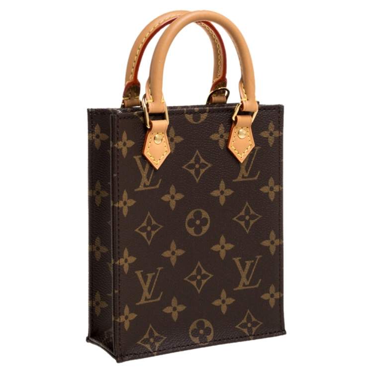 Pre Owned Louis Vuitton Monogram Canvas Petite Sac Plat Bag