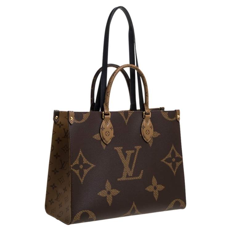Pre Owned Louis Vuitton Reverse Monogram Canvas Giant Onthego MM Bag