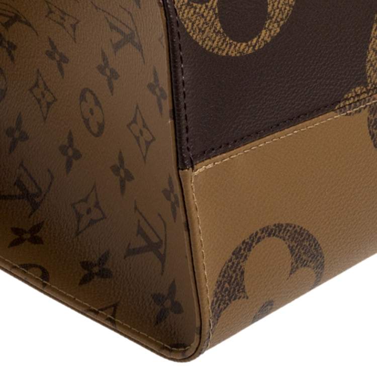 Pre Owned Louis Vuitton Reverse Monogram Canvas Giant Onthego MM Bag