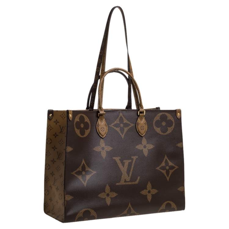 Pre Owned Louis Vuitton Reverse Monogram Canvas Giant Onthego GM Bag