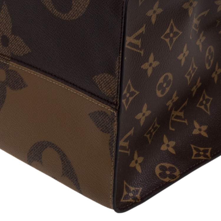Pre Owned Louis Vuitton Reverse Monogram Canvas Giant Onthego GM Bag