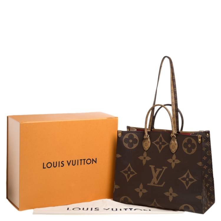 Pre Owned Louis Vuitton Reverse Monogram Canvas Giant Onthego GM Bag