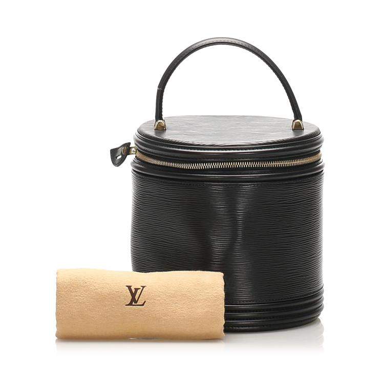 Pre Owned Louis Vuitton Black Epi Leather Cannes Vanity Case bag