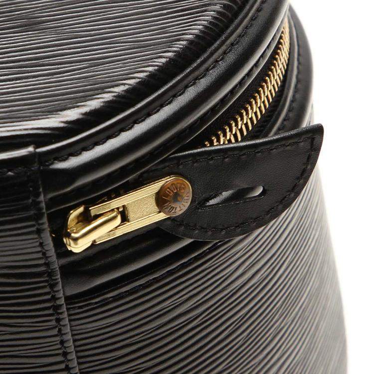 Pre Owned Louis Vuitton Black Epi Leather Cannes Vanity Case bag