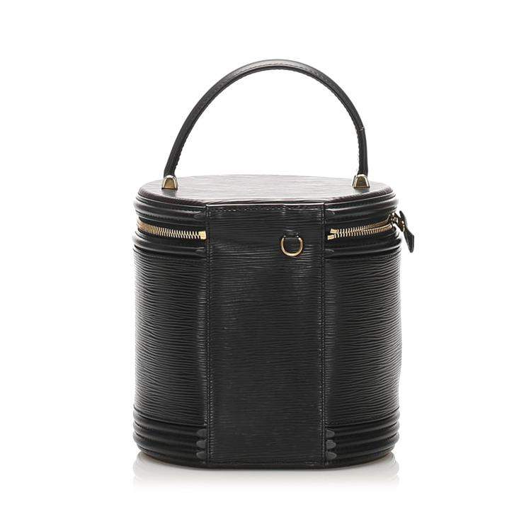 Pre Owned Louis Vuitton Black Epi Leather Cannes Vanity Case bag