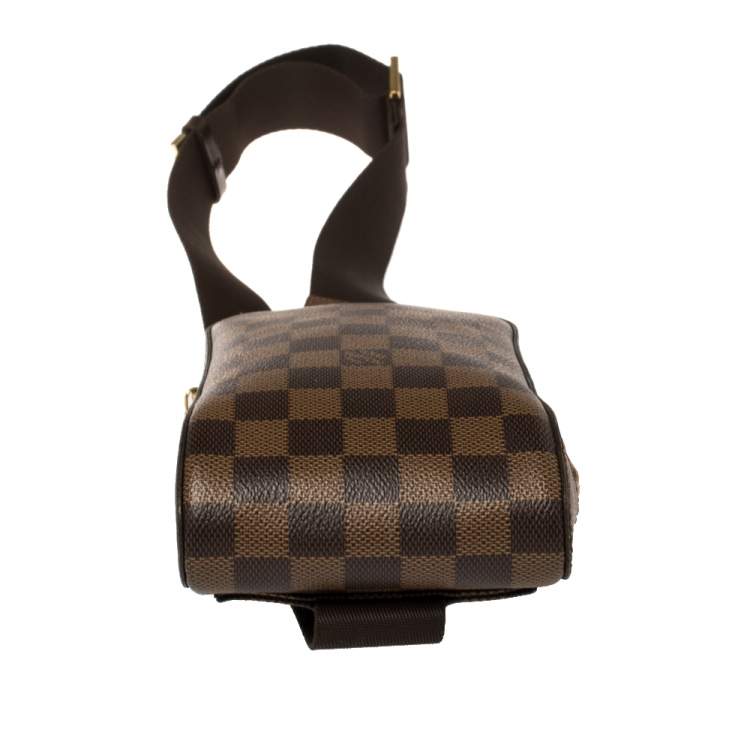 Pre Owned Louis Vuitton Damier Ebene Canvas Geronimos Belt Bag