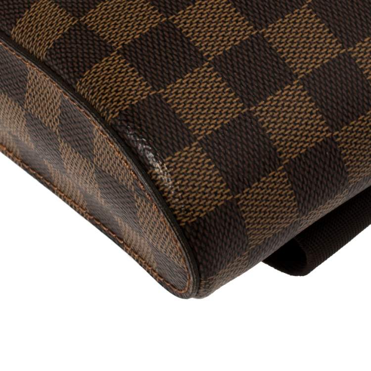 Pre Owned Louis Vuitton Damier Ebene Canvas Geronimos Belt Bag