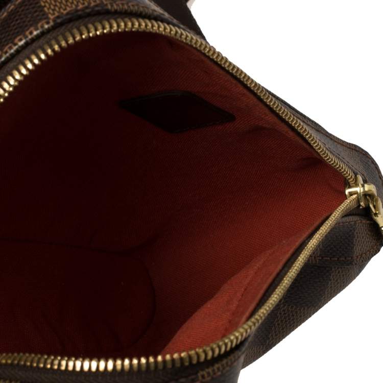 Pre Owned Louis Vuitton Damier Ebene Canvas Geronimos Belt Bag