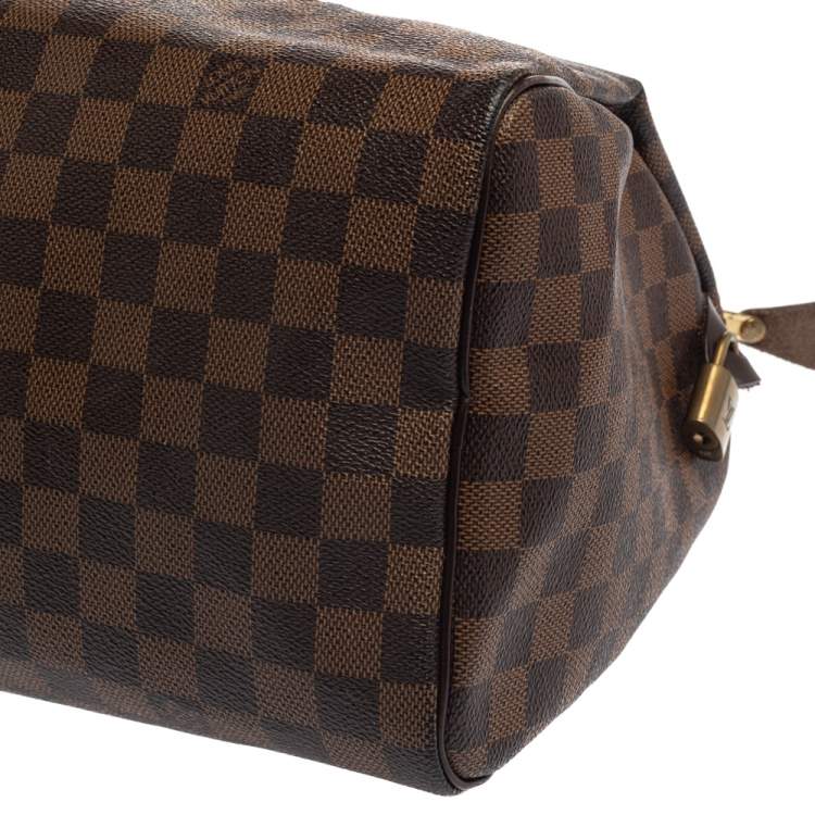 Pre Owned Louis Vuitton Damier Ebene Canvas Speedy 30 Bag