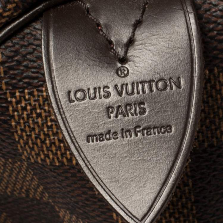 Pre Owned Louis Vuitton Damier Ebene Canvas Speedy 30 Bag