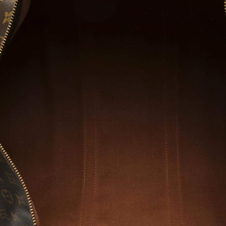 Pre Owned Louis Vuitton Brown Monogram Canvas Keepall 55 Bag