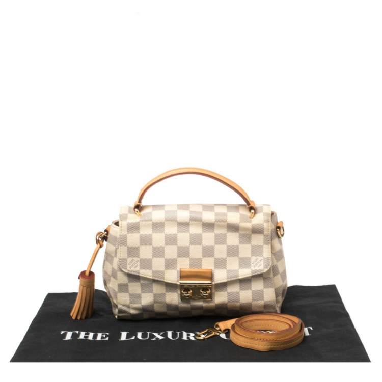 Pre Owned Louis Vuitton Damier Azur Croisette Bag