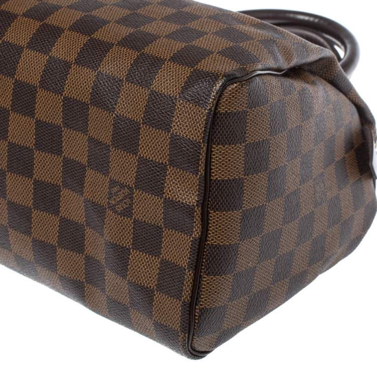 Pre Owned Louis Vuitton Damier Ebene Canvas Speedy 25 Bag