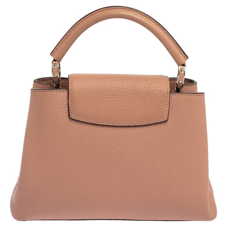 Pre Owned Louis Vuitton Magnolia Taurillon Leather Capucines BB Bag
