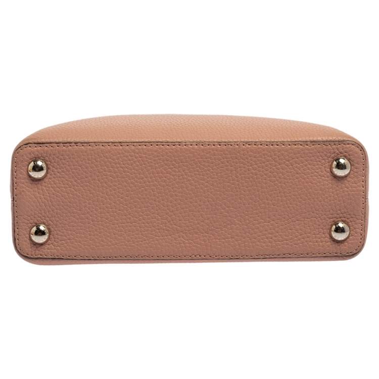 Pre Owned Louis Vuitton Magnolia Taurillon Leather Capucines BB Bag
