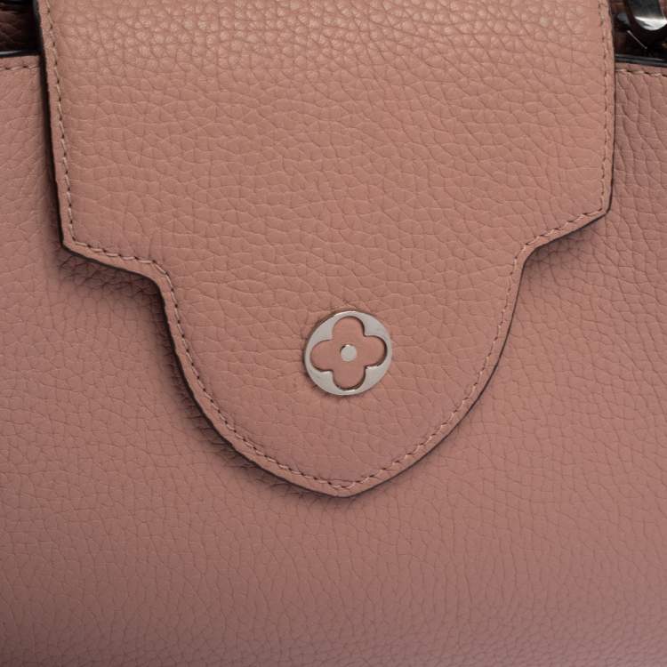 Pre Owned Louis Vuitton Magnolia Taurillon Leather Capucines BB Bag