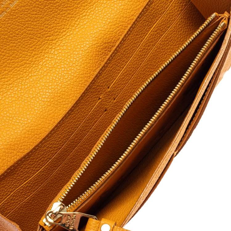 Louis Vuitton Yellow Monogram Empreinte Leather Curieuse Long Wallet Louis  Vuitton