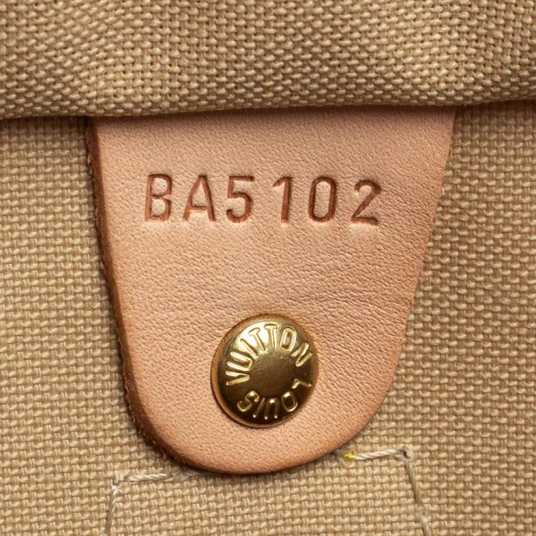 Pre Owned Louis Vuitton Damier Azur Canvas Speedy 30 Bag