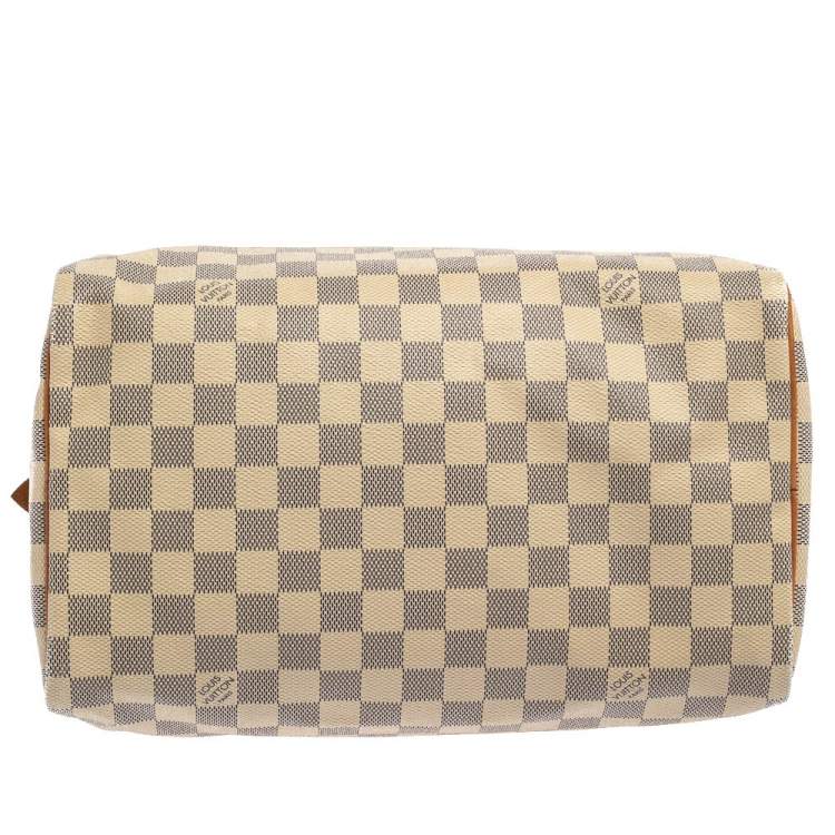 Pre Owned Louis Vuitton Damier Azur Canvas Speedy 30 Bag