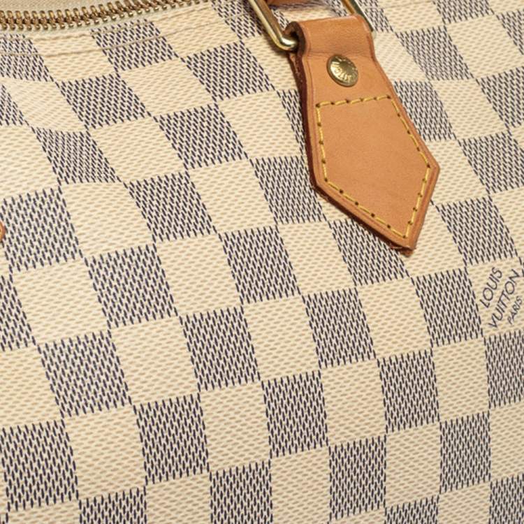 Pre Owned Louis Vuitton Damier Azur Canvas Speedy 30 Bag