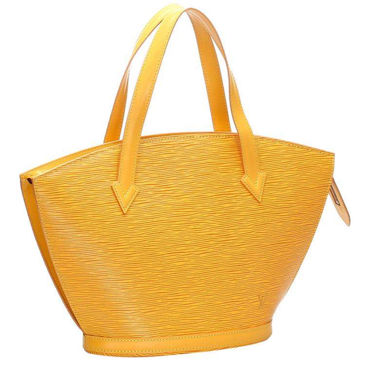 Pre Owned Louis Vuitton Yellow Epi Leather Saint Jacques Short Strap PM Bag