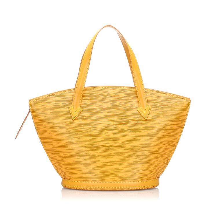 Pre Owned Louis Vuitton Yellow Epi Leather Saint Jacques Short Strap PM Bag