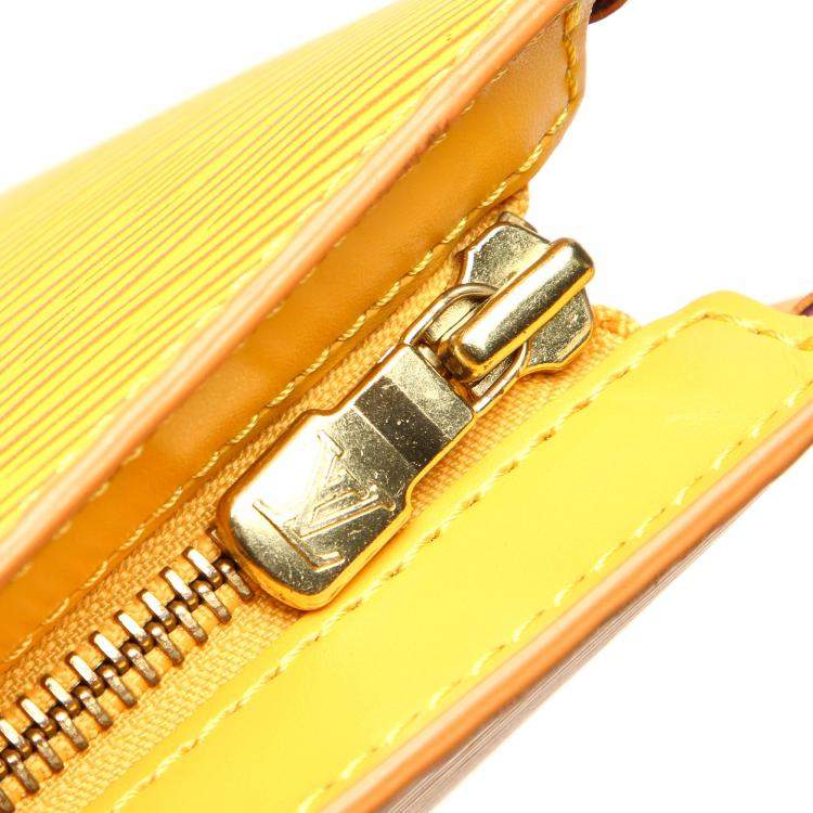 Pre Owned Louis Vuitton Yellow Epi Leather Saint Jacques Short Strap PM Bag