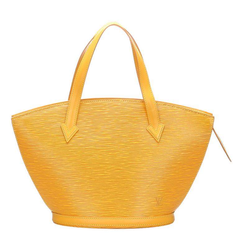 Yellow Louis Vuitton Epi Saint Jacques PM Short Strap Bag
