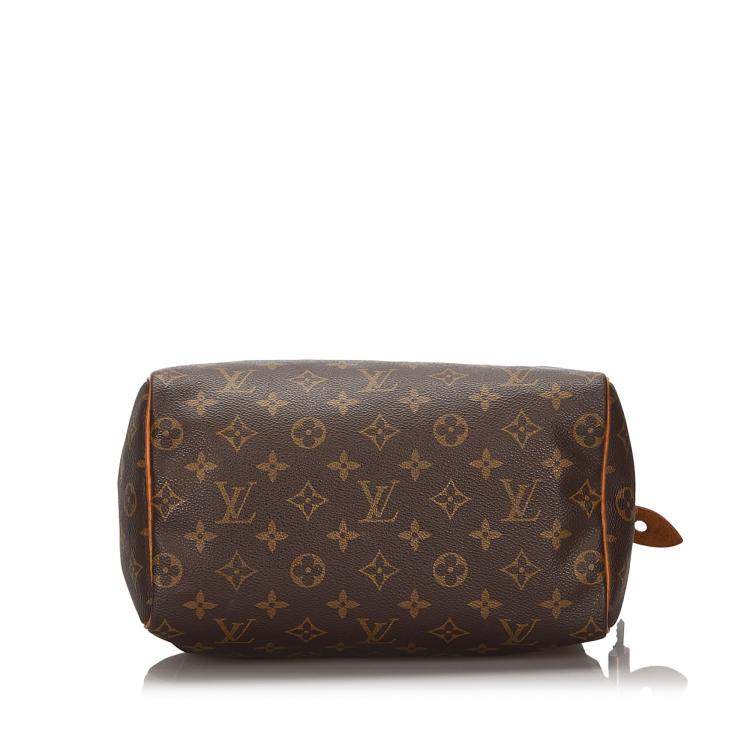 Pre Owned Louis Vuitton Brown Monogram Canvas Speedy 25 Bag 