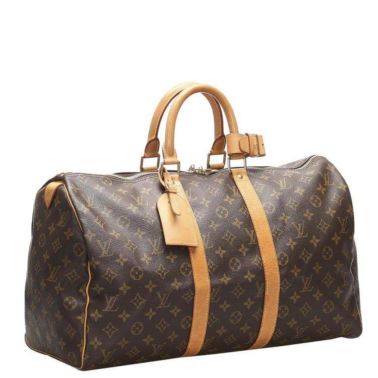 Louis Vuitton Superb Keepall 45 cm in Monogram canvas and