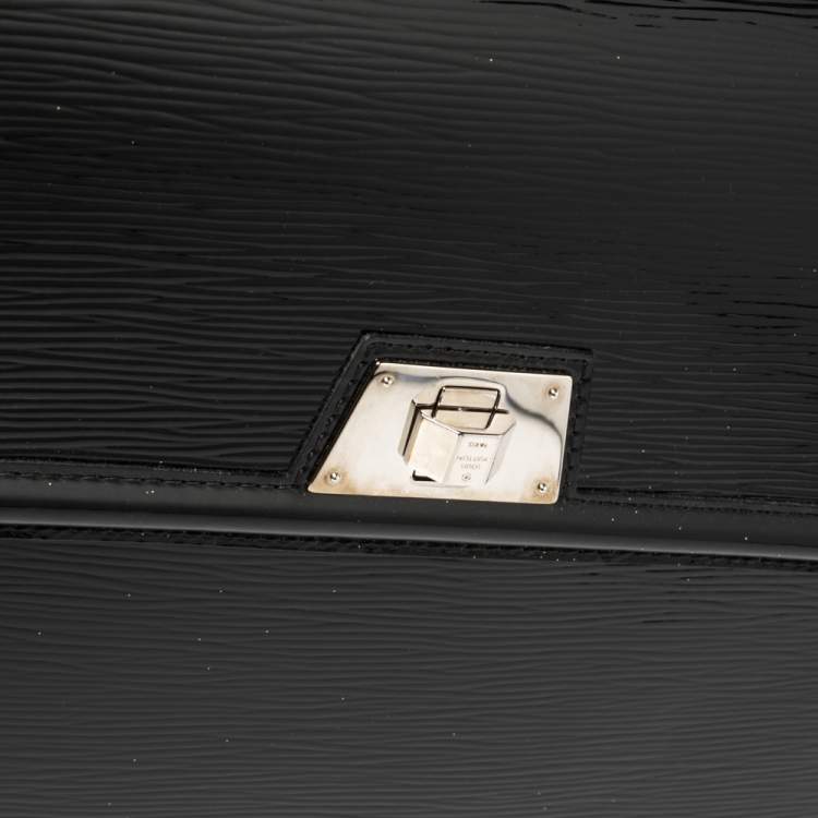 Pre Owned Louis Vuitton Black Electric Epi Leather Sevigne GM Bag